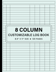 Customizable Log Book 8 Column