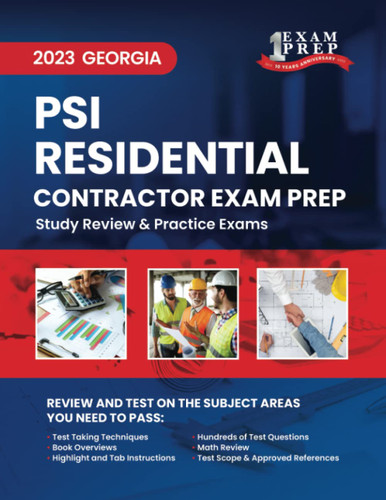 2023 Georgia PSI Residential Basic Contractor Exam Prep: 2023 Study