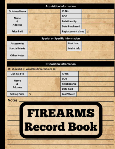 Firearms Record Book