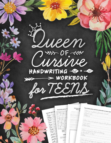 Queen of Cursive Handwriting Workbook for Teens