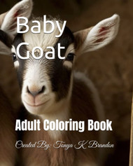 Baby Goat: Adult Coloring Book
