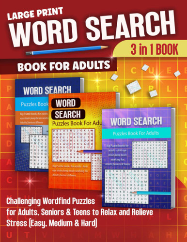 Large Print Word Search Book For Adults