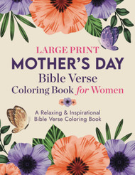Large Print Mother's Day Bible Verse Coloring Book for Women