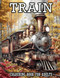 Train Colouring Book for Adults