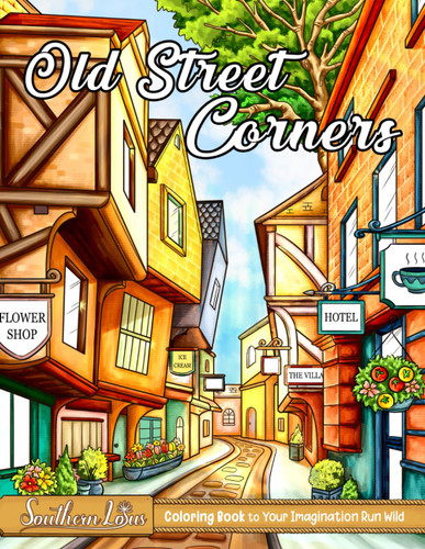 Old Street Corners Coloring Book