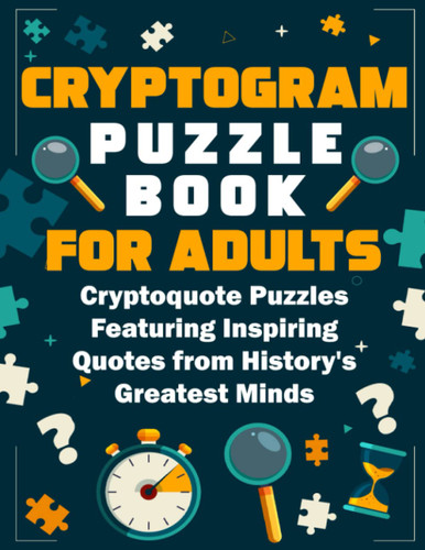 Cryptograms puzzle books for adults