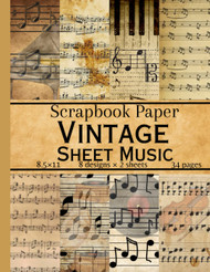 Vintage Sheet Music Scrapbook Paper