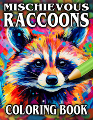 Mischievous Raccoons Coloring Book