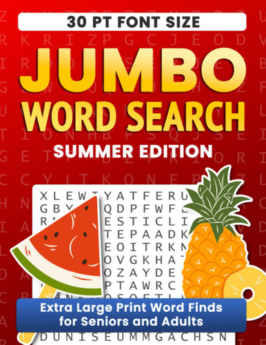 Jumbo Word Search Puzzle Book Summer