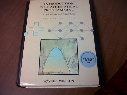 Introduction To Mathematical Programming Volume 1