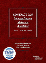 Contract Law Selected Source Materials Annotated 2023 Expanded Edition
