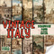 Vintage italy scrapbook paper 8.5x8.5 10 Designs 20 Double-Sided Sheets