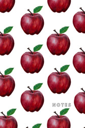 Notes: Hand-drawn Apples on White Background Notebook Journal