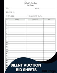 Silent Auction Bid Sheets
