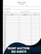 Silent Auction Bid Sheets