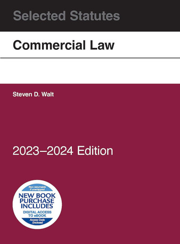 Commercial Law Selected Statutes 2023-2024