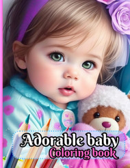 Adorable baby coloring book