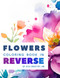 Flowers coloring book in reverse