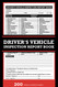 Daily Drivers Vehicle Inspection Report Log Book