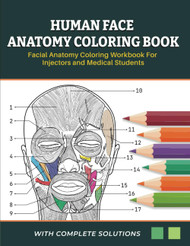 Human Face Anatomy Coloring Book - Facial Anatomy Coloring Workbook