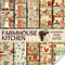 Farmhouse Kitchen scrapbook paper 8.5x8.5 10 Designs 20 Double-Sided