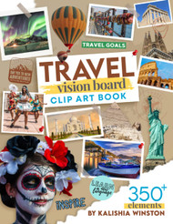 Travel Vision Board Clip Art Book