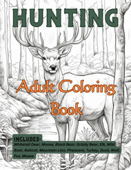 Hunting Adult Coloring Book