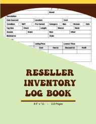 Reseller Inventory Log Book: Keep Track Of Your Inventory Items