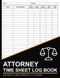 Attorney Time Sheet Log Book