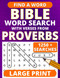 Bible Word Search Large Print - with Verses from Proverbs