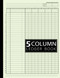 5 Column Ledger Book
