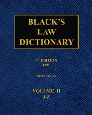 Black's Law Dictionary - (1891): Volume 2