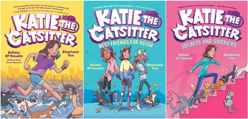 Katie the Catsitter Series 3 Books Set (A Graphic Novel)