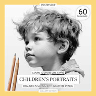 Learn to Draw Like a Pro. Children's Portraits. Realistic Shading