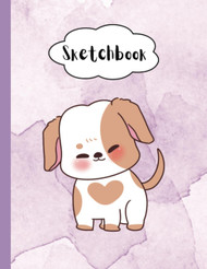 Adorable Dog Sketchbook for Kids 8.5" x 11" 120 pages Cute Animal