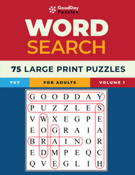 GoodDay Puzzles - Easy Word Search for Seniors - 75 Large Print