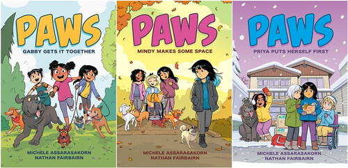 PAWS Series 3 Books Set - Gabby Gets It Together; Mindy Makes Some