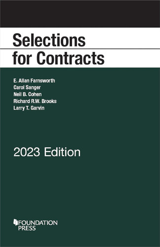 Selections for Contracts 2023 Edition (Selected Statutes)