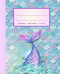 Wide Ruled Composition Notebook for Girls with Pastel Scales and