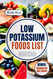 Low Potassium Foods List