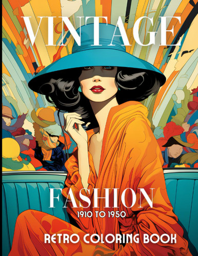 Vintage Fashion Coloring Book