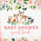 Full-Color Woodland Baby Shower Guest Book for Girl