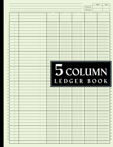 5 Column Ledger Book