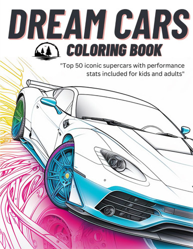 Dream Cars Coloring Book