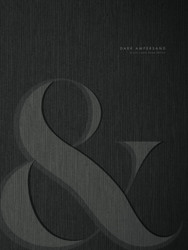 Dark Ampersand - A Black Linen Home Decor Book for Stacking and