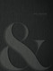 Dark Ampersand - A Black Linen Home Decor Book for Stacking and