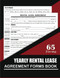 Yearly Rental Lease Agreement Forms Book: 65