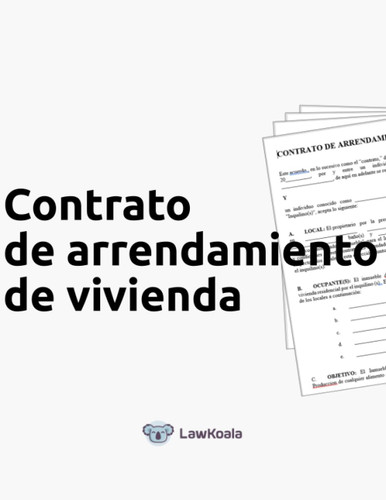 Contrato de arrendamiento de vivienda [Spanish Edition]