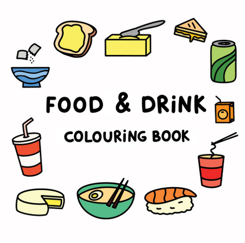Food & Drink Colouring Book