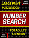 Number Search Puzzle Book for Adults and Seniors